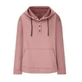 thumbnail image 6 of Utoimkio Women's Solid Color Hoodies Oversized Sweatshirts Pullover Fleece Sweaters Long Sleeve Winter Fall Outfits, 6 of 8
