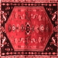 thumbnail image 1 of Ahgly Company Indoor Square Animal Red Traditional Area Rugs, 7' Square, 1 of 4