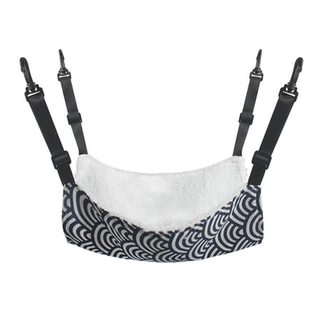 1 pcs Hanging Type for Small Pets Comfortable Cat Swing Cat Supplies Pet Hanging Basket Cat Hammock Cat Sleep bed XL BLUE WAVE
