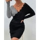 thumbnail image 5 of Vestido De Punto, Poliéster, Manga Larga, Vestido De Punto, Lavable A Máquina, Elegante Ondulado Para El Trabajo Para Mujeres ANGGREK Otros, 5 of 7