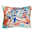 thumbnail image 2 of Betsy Drake Interiors Gulls Flocking No Cord Pillow 16x20, 2 of 3