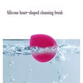 thumbnail image 1 of Cepillo exfoliante de limpieza facial de silicona, almohadilla de cepillo de limpieza facial manual Limpiador facial suave para exfoliar y masajear los poros para todo tipo de piel rosa roja Jormftte HMJM012-4, 1 of 4