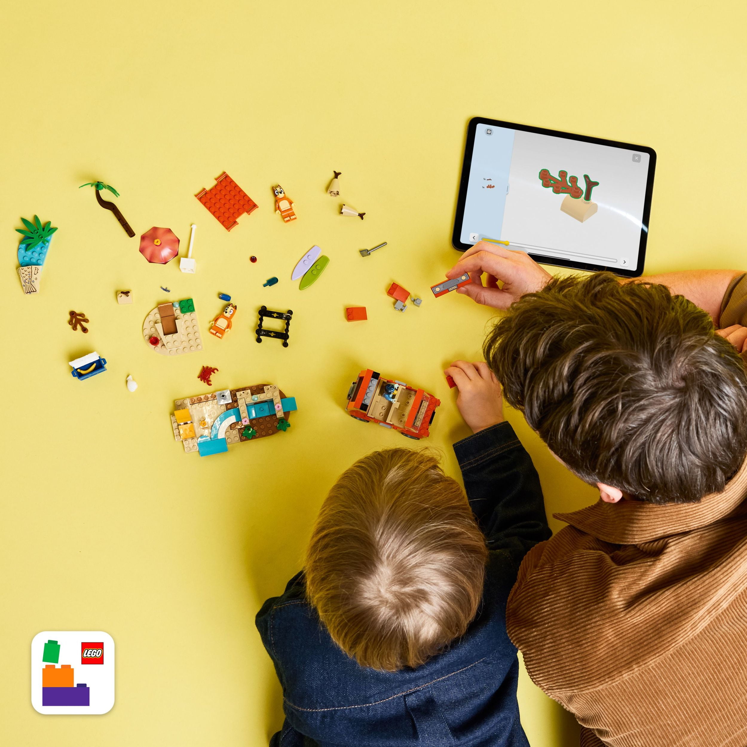 LEGO Bluey : L’Escapade à la Plage de la Famille de Bluey, Ensemble de Construction pour Enfants d’Âge Préscolaire 11202 LEGO L’escapade à la pl 11202