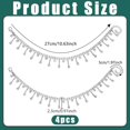 thumbnail image 2 of 4pcs Rhinestone Shoe Chains Jewelry Shoe Charms Chains Glitter Boot Strap Chain Tassel Bling Shoe Chain Alloy Shoe Accessory Decoration, 2 of 5