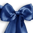 thumbnail image 3 of Lann's Linens - 10 Elegant Satin Wedding/Party Chair Cover Sashes/Bows - Ribbon Tie Back Sash - Royal Blue, 3 of 4