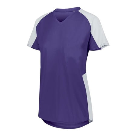 Augusta S Ladies Cutter Jersey Purple/White 1522