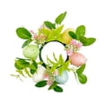 thumbnail image 5 of Sharprepublic Easter Candle s Wreath Greenery Wreath Decorative Mini Wreath Pillar Candleholder for Living Room Tabletop Farmhouse, 5 of 8