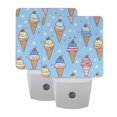 thumbnail image 7 of Ice Creams with Stars and Stripes LED Night Light with Smart Sensor Plug Into Wall Dusk to Dawn 2 packs, 7 of 7