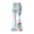 thumbnail image 6 of Women's Plus Size Wide Leg Flare Leggings High Waisted Stretch Casual Pants, 6 of 6