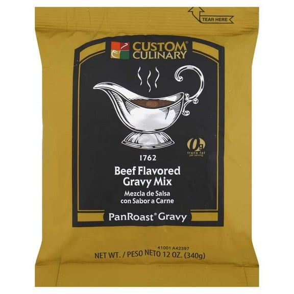 Custom Culinary PanRoast Beef Flavored Gravy Mix, 12 Ounce -- 8 per case.