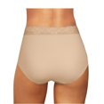 thumbnail image 3 of Bali Womens Passion for Comfort Brief, 9, Sandshell Lace, 3 of 3