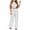 White, variant on Admvng Two Piece Sets For Women Casual Solid Color Blouse and Pants Summer Travel Vacation Outfits Lounge Set S-5XL