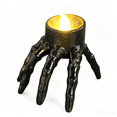 thumbnail image 2 of UALSRZL 5Pcs Skeleton Hand Flameless Candle for Halloween Decoration, Skull Hands Figurine with Fake LED Tea Lights, Battery Operated Candles for Table Home Holiday Decor, 2 of 9