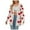 Beige, variant on Valentine's Day Heart Knit Cardigan V Neck Button Long Sleeve Mid Length Sweater Coat For Women