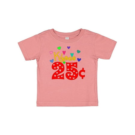 

Inktastic Valentine’s Day Kisses 25 Cents Gift Baby Boy or Baby Girl T-Shirt
