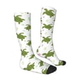 thumbnail image 3 of Picia Women Crew Soft Moisture-wicking Socks Cute Turtle Pattern Design Cotton Socks, One Size fit All, 3 of 9
