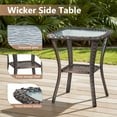 thumbnail image 5 of POCASSY Outdoor Wicker Patio Furniture Set with 43" Propane Fire Pit Table, Swivel Patio Chairs Set with Sofa Couch, Fire Pit Table and Ottoman, 5 of 18