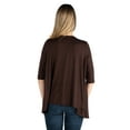 thumbnail image 3 of 24seven Comfort Apparel Elbow Length Sleeve Maternity Open Cardigan, 3 of 4