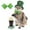Green, variant on Meggemo St Patrick's Day Pet Party Costume Collar Irish Festival Shamrock Dog Cat Collar Adjustable Soft Fabric Pet Accessory For Holiday Celebrations Festive Pet Decor