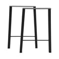 thumbnail image 4 of TC-Home 28" Industry Table Legs Set of 2 DIY Solid Iron Legs Baking Finish Black, 4 of 10