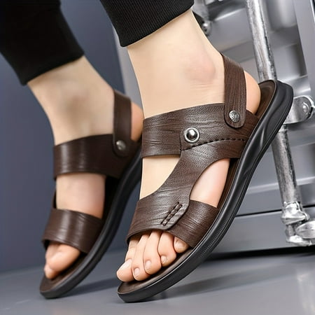 

Men s Slides Open Toe Casual Non Slip Slippers Beach Shoes For Outdoor Walking
