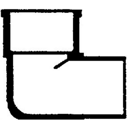 Lasco 409010BC 300 Series 90 Degree Street Pipe Elbow, 1 in