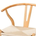 thumbnail image 5 of Baxton Studio Paxton Bar Stool, Beige and Oak Brown, Set of 2, 5 of 9