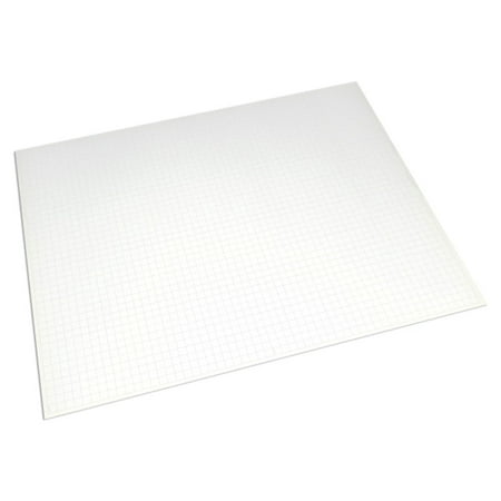 Ghostline Foam Poster Board, White Poster with Grid Lines, 22" x 28", Single Sheet