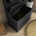 thumbnail image 2 of Demi Bonn 67" Hall Tree Coat Rack with Sitting Bench and Storage Hooks, Multi-Function Organizer for Home Entry, Mudroom Bench, Black, 2 of 7