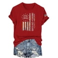 thumbnail image 4 of FchengtaiS 250 Anniversary USA Shirt Women 4th of July Shirts Graphic Loose Tops Crew Neck Short Sleeve Pullover Tunics 250th Birthday T-Shirt Patriotic Shirts Tops Red XXL, 4 of 6
