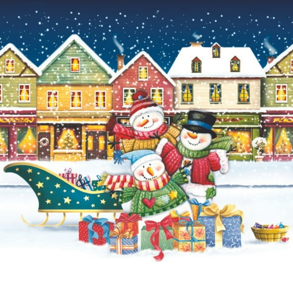 Keep Unique Christmas Napkins, Decorative Snowman Napkins, Holiday Napkins, White Napkins, 20/Pack