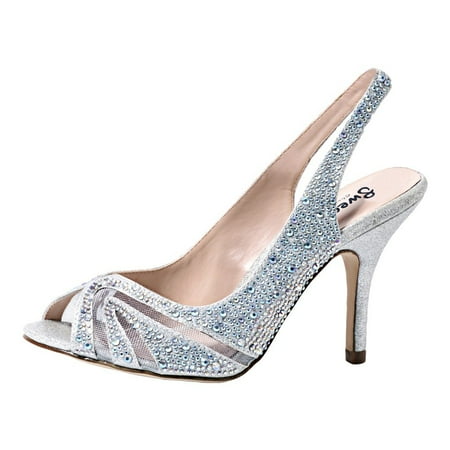 shoes sweetie occasion special slingbacks stella beaded womens silver