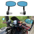 thumbnail image 4 of Un par de espejos laterales universales de 7/8 '' 22 mm Espejo para motocicleta/scooter/ciclomotor Accesorios universales para motocicleta Espejo retrovisor de plástico Reflector ajustable-Negro, 4 of 5