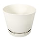 thumbnail image 1 of Maceta 35cm Moderna Minimalista Interior Exterior con Plato blanco Elly Decor MCA01WH-35CMCPLT, 1 of 7