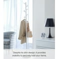 thumbnail image 4 of Yamazaki Home Coat Rack, White, Steel, Supports 26.4 pounds, Weighted Base, 4 of 7