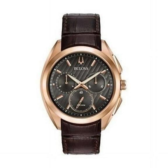 Curv Chronograph Leather Mens Watch