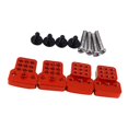 thumbnail image 3 of Amortiguador de Torre de Amortiguador Trasero / de Aluminio de 4 Piezas para 1/16 WPL 1695 C14 C24 Piezas de Actualización de Coch rojo Yotijar  Cesta de amortiguador de 4 piezas, 3 of 5