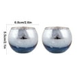 thumbnail image 3 of AuroraX Gypsophila Glass Votive Candle Holders Set Of 2 Blue Spherical Tealight Candle Holders Romantic Vintage Decorative Valentines Day Candle Stand Gifts for Table Centerpieces Wedding Decor, 3 of 6