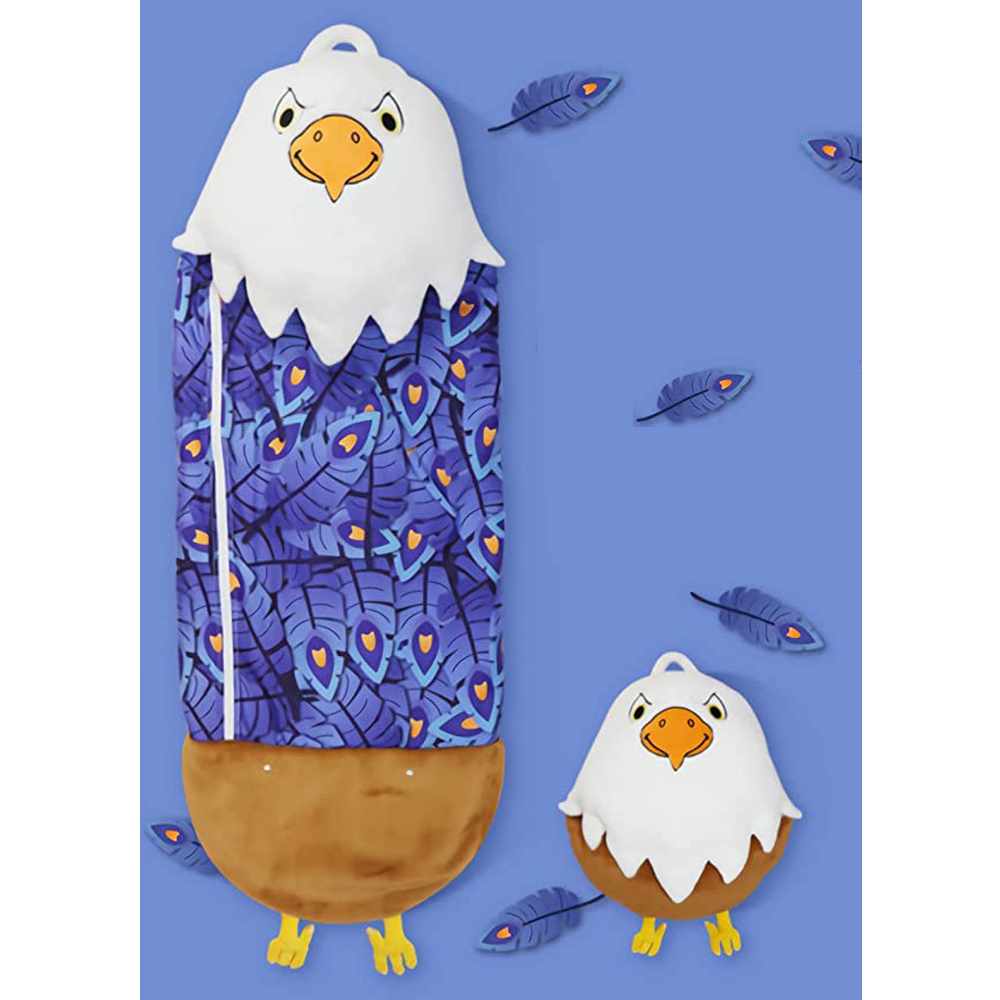 TASHHAR Sleeping Bag 2in1 Foldable Cute Eagle Cartoon Animal Lazy