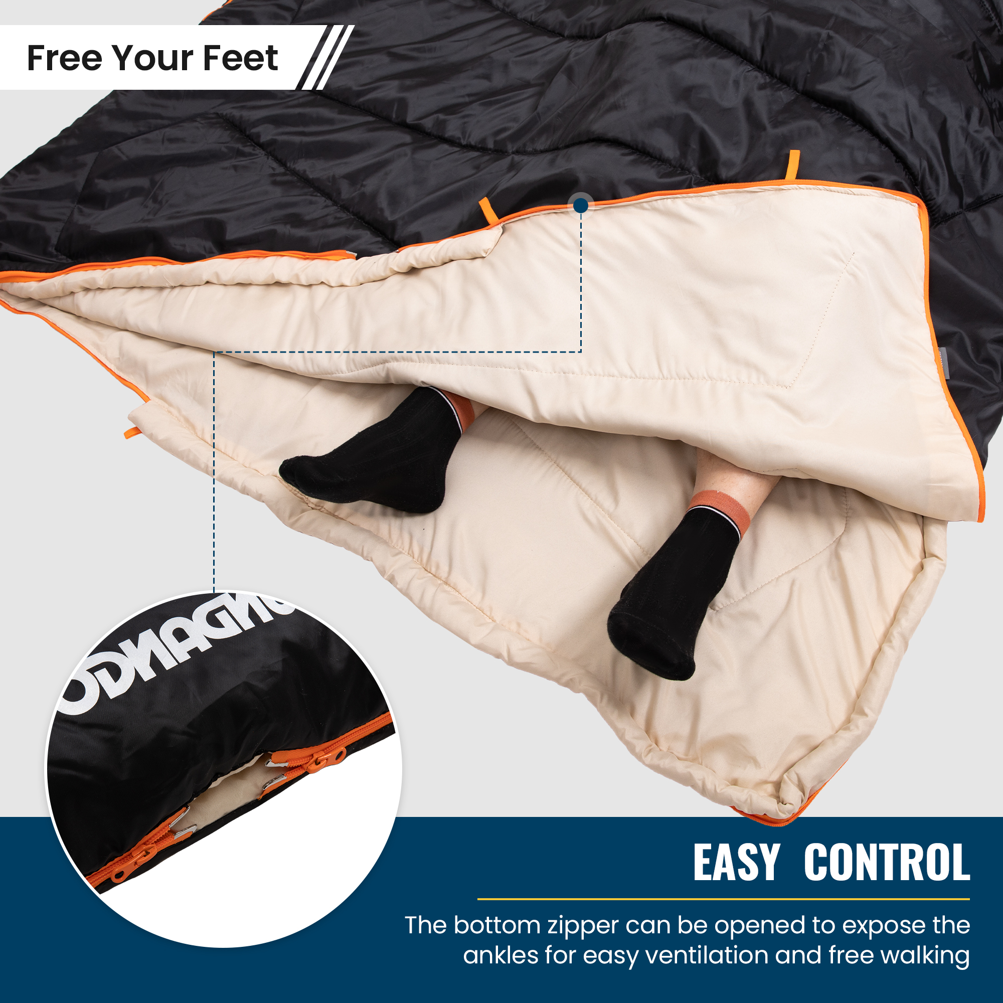 Fundango 2-Person Double Sleeping Bag with Pillows photo 2