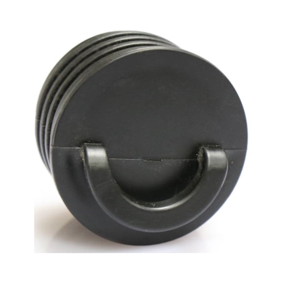 Luxshiny 4-Pack Round Black Rubber Scupper Plugs for Kayak Drain Holes, Water Pressure Resistant, 1.7 x 1.6 x 1.5 inches