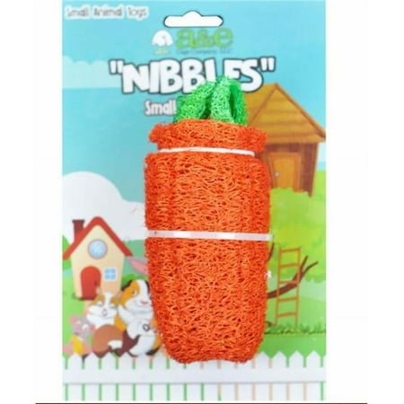UPC: 0644472009743 | A&E Cage 644169 Nibbles Loofah Carrot for Small Animal Toy – Large