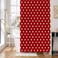 thumbnail image 7 of Polka Dot Shower Curtain Colorful Retro Cute Spot Vintage Fabric Decorative Bathroom Curtains with Hooks,180X180cm, 7 of 7