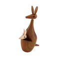 thumbnail image 3 of Estatuilla de animal, estatua decorativa de , recuerdo de fiesta, decoración de escritorio divertida, escultura de madera para estantería de, 3 of 9
