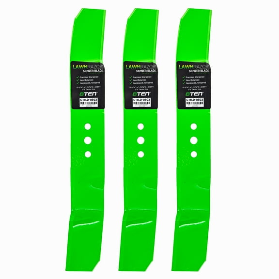 LawnRAZOR Blade for Husqvarma R18 R216 R220T R320 504188201 Mulching 3 Pack 810-CBL2725D