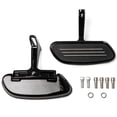 thumbnail image 3 of KapscoMoto Planches de Sol Arrière Noires Style Simplificateur à Pied Rabattable Compatible avec Harley Davidson Ultra Limitée 2014-2019 - FLHTK, 3 of 4