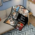 thumbnail image 3 of Custom Blanket with Photo Texts Personalized Blankets and Throws Customized Happy Birthday Gifts for Women Men Dad Mom Wife Husband Grandma Grandpa Sister Daughter Son Best Friend Blankets, 3 of 5