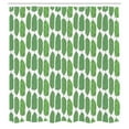 thumbnail image 2 of Ambesonne Botanic Shower Curtain, Bird of Paradise Foliage, 69"Wx84"L, Fern Green and White, 2 of 4
