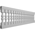 thumbnail image 3 of Ekena Millwork 42"H x 11'L Fiberthane Avalon Unassembled Balustrade Railing Kit, Style A (6 7/8" On-Center Spacing to Pass 4" Sphere Code), 3 of 6