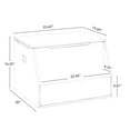 thumbnail image 4 of Kids Toy Storage Box with Bookracks – White, 4 of 9